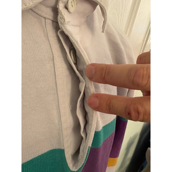 Vintage Lands' End Rugby Shirt. Size Medium - Picture 5 of 10